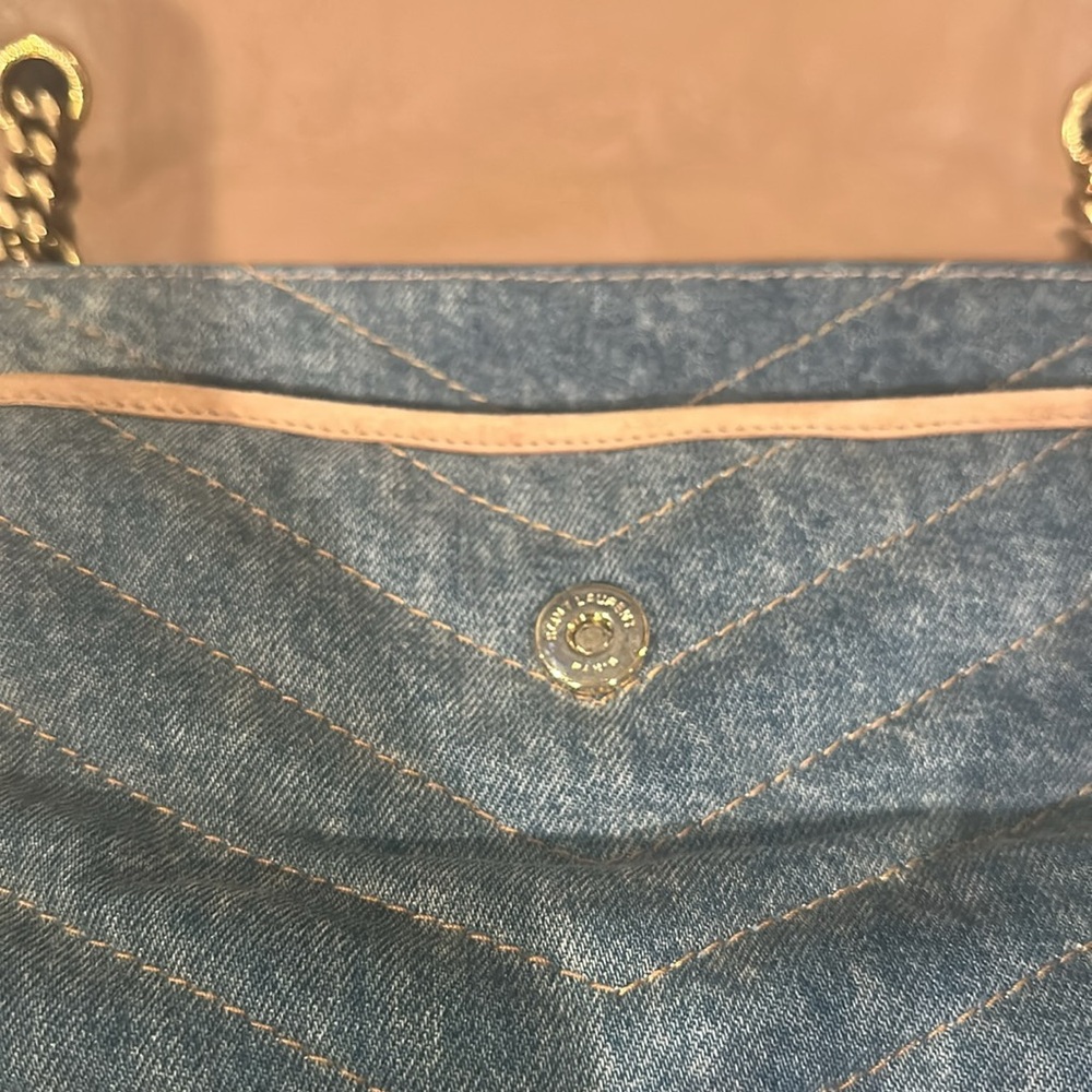 Saint Laurent Medium Monogram Matelasse Denim Niki Bag - Picture 13 of 16